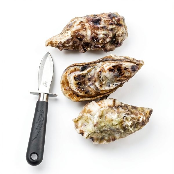 Oyster Shucker Set Amviner 2 Stainless Knives & Cut-Resistant Gloves-5